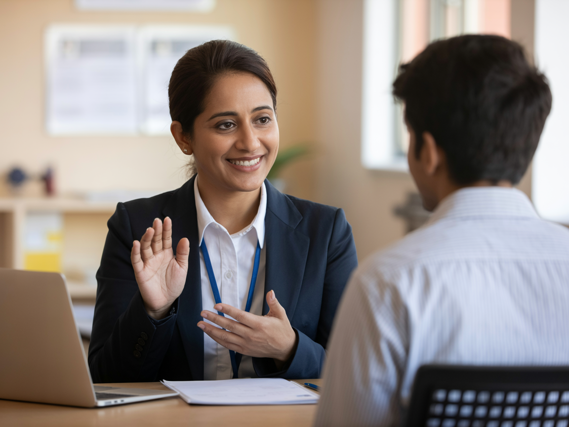 Professional career counselling session